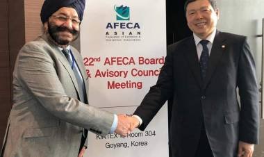 Mr. Ravinder Sethi, MD, RE Rogers Re-elected as the 2nd Vice President of Asian Federation of Exhibitions & Conventions Associations (AFECA)