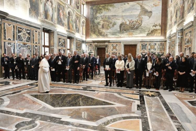 Pope Francis I meets with UFI delegation in Rome